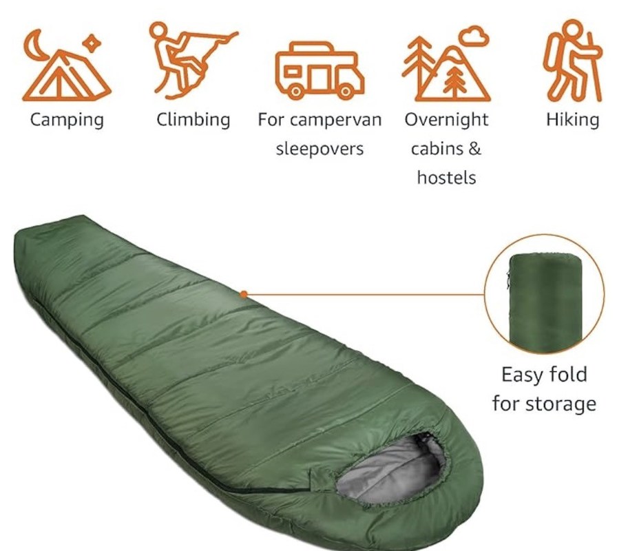 Hiking Mummy Double Sleeping Bag